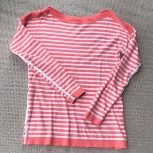 Gap boatneck striped cotton sweater